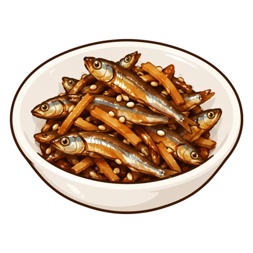 味付煮干しのイラスト