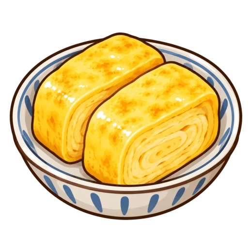 厚焼き玉子のイラスト