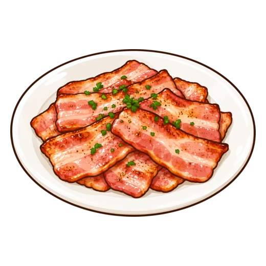 ベーコンソテーのイラスト