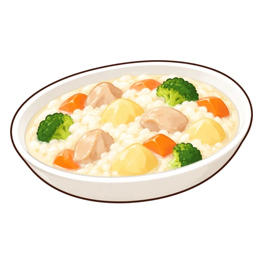 米粉ミルクシチューのイラスト