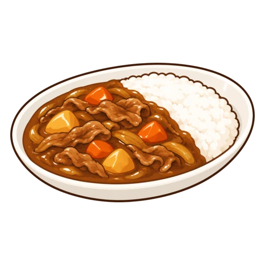 ビーフカレーのイラスト
