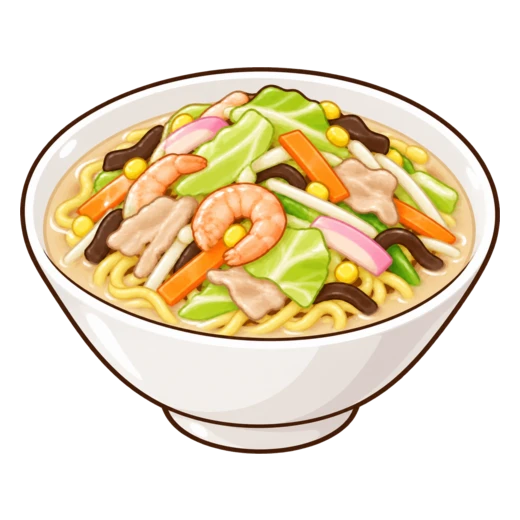 ちゃんぽんのイラスト