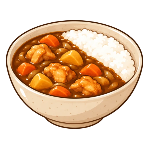 チキンカレーのイラスト