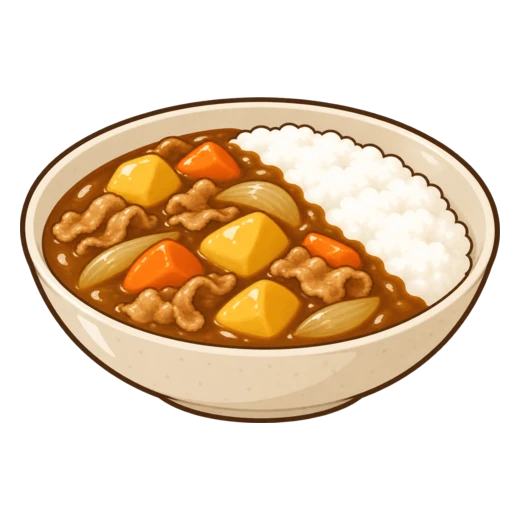 カレーライスのイラスト