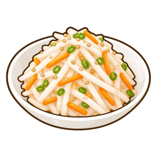 大根サラダのイラスト