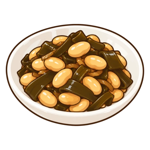 だいず昆布のイラスト