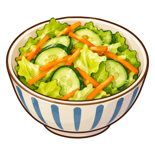 フレンチサラダのイラスト