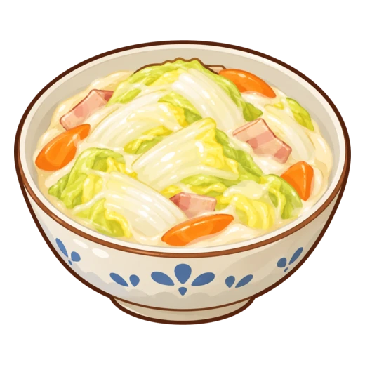 はくさいのクリーム煮のイラスト