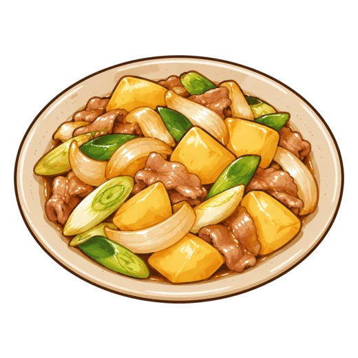 八宝菜のイラスト