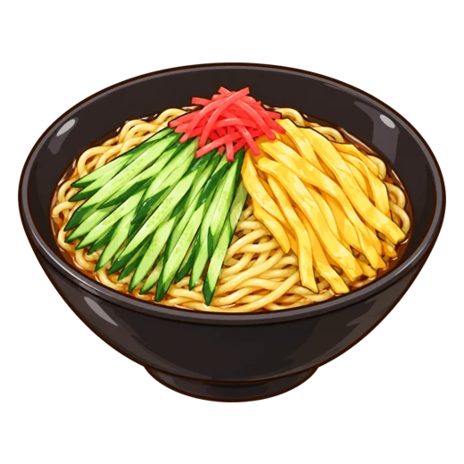 冷やし中華のイラスト