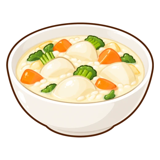 かぶの米粉ミルクシチューのイラスト