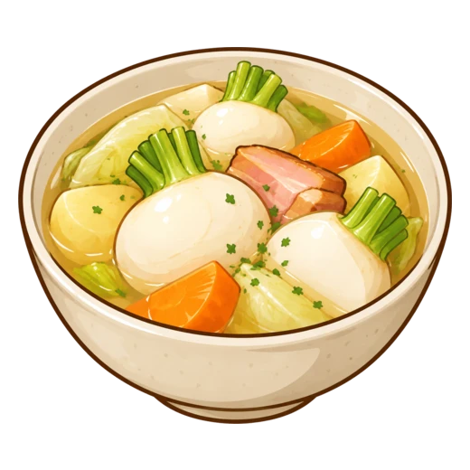 かぶのポトフのイラスト