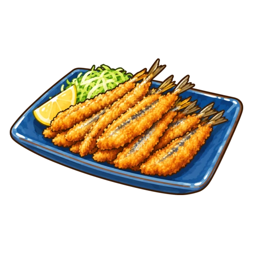 きびなごフライのイラスト