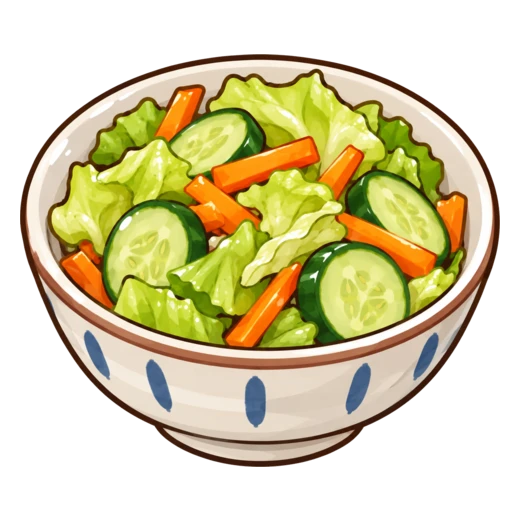 コロコロサラダのイラスト