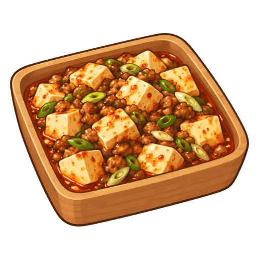 麻婆豆腐のイラスト