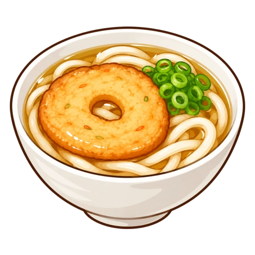丸天うどんのイラスト