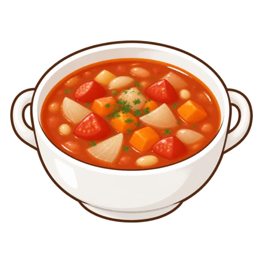 ミネストローネのイラスト