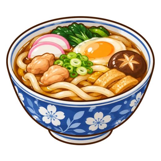 煮込みうどんのイラスト