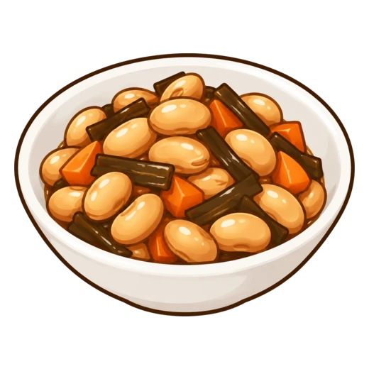 煮豆のイラスト