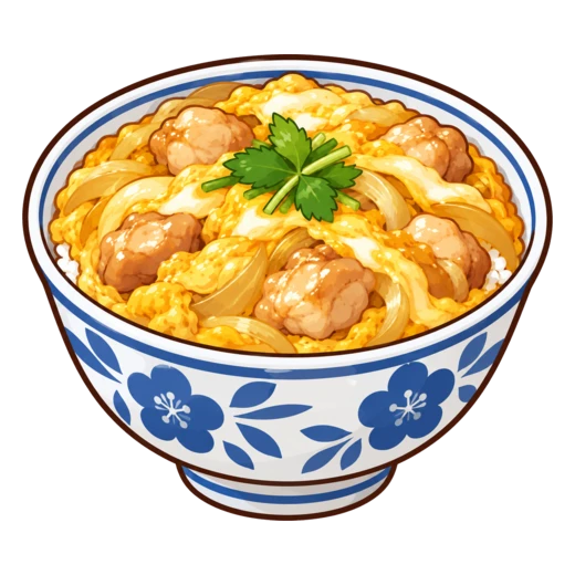 親子丼のイラスト