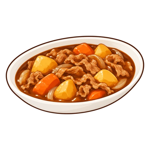 ポークシチューのイラスト