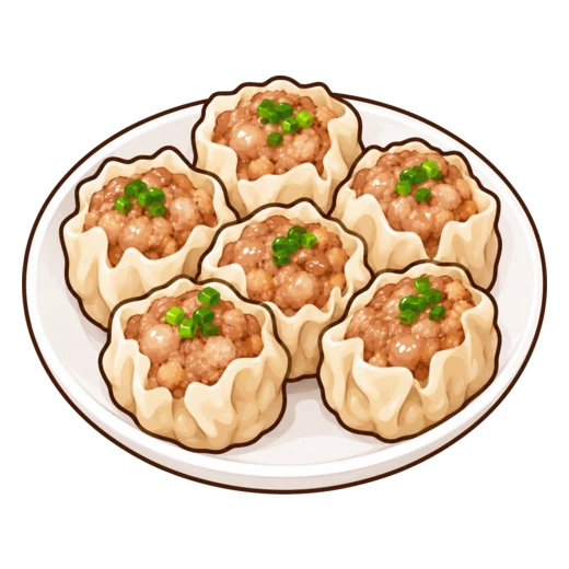 ポーク焼売のイラスト