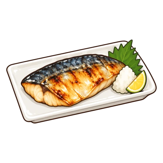 さばの幽庵(ゆうあん)焼きのイラスト