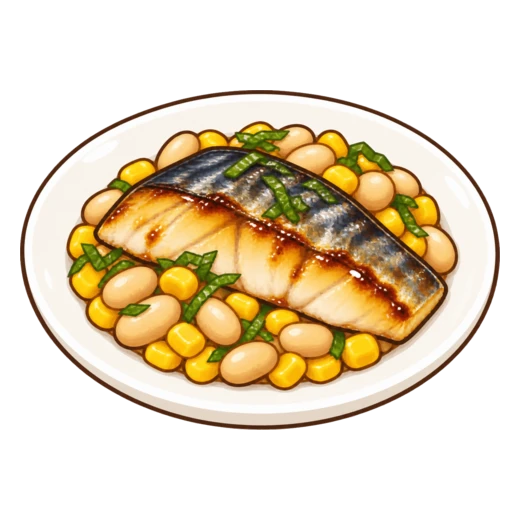 さわらの幽庵(ゆうあん)焼きのイラスト