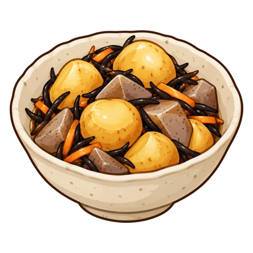 新じゃがのうま煮のイラスト