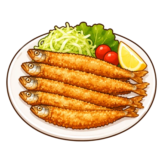 ししゃも米粉フライのイラスト