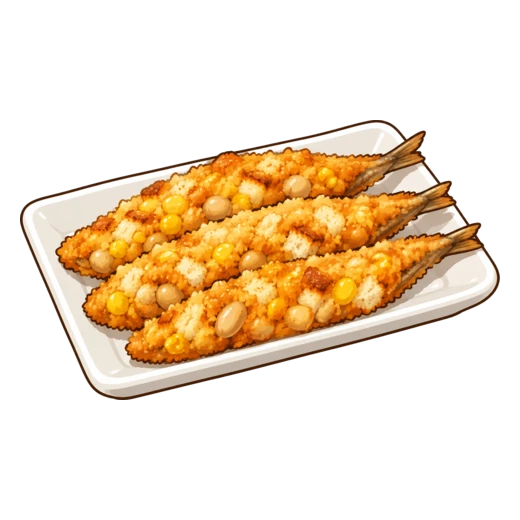 ししゃもフライのイラスト
