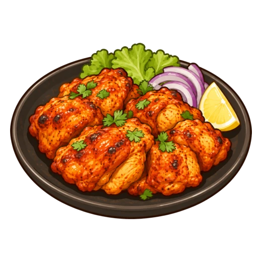 タンドリーチキンのイラスト
