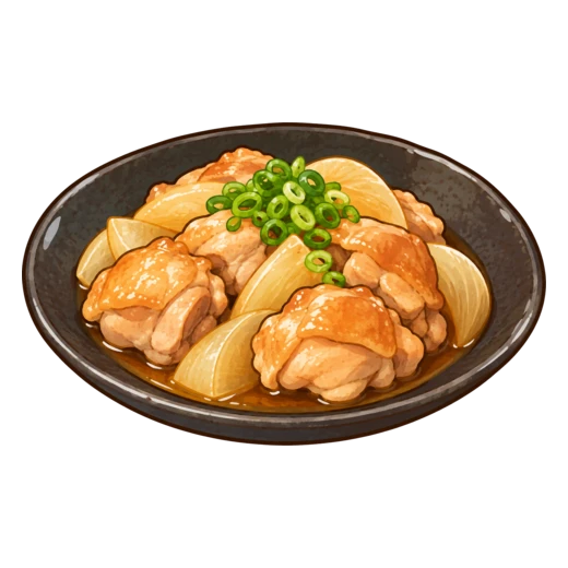 鶏肉のさっぱり煮のイラスト