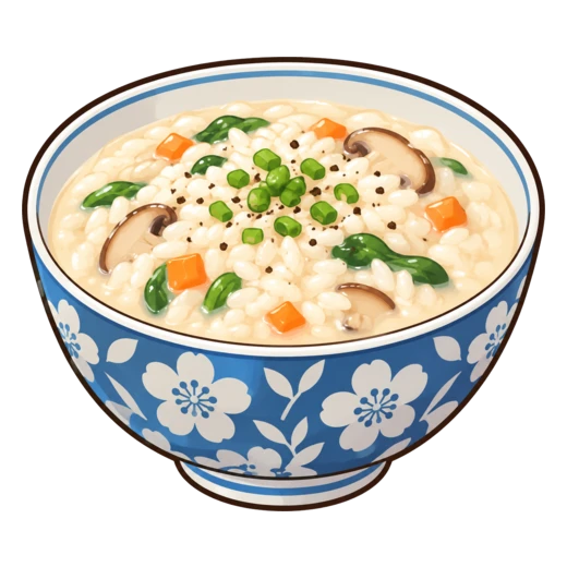 豆乳リゾットのイラスト