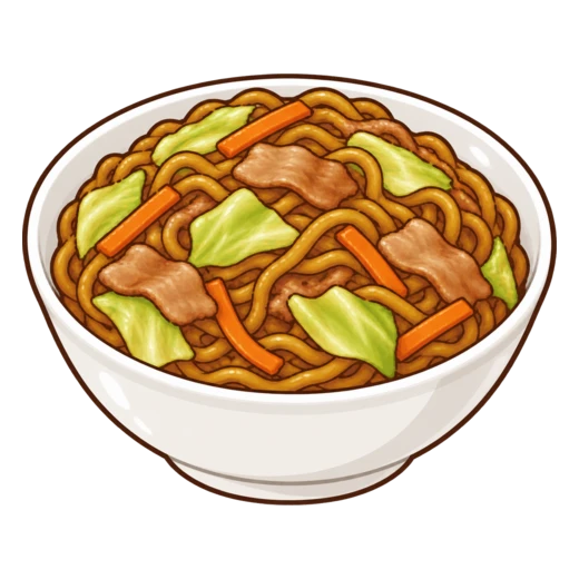 焼きそばのイラスト