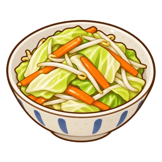 野菜炒めのイラスト