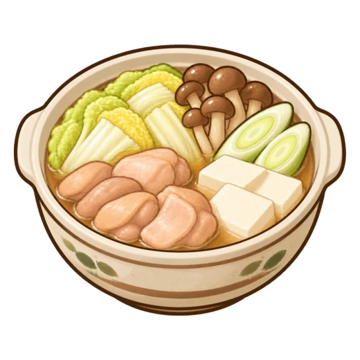 寄せ鍋のイラスト